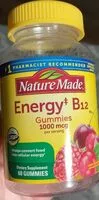 Mängden socker i Energy B12 gummies