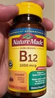 Mängden socker i Natures made B12. 1000mcg