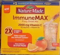 Mängden socker i Immune max fizzy drink mix