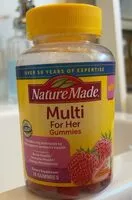 Mängden socker i Multi For Her Gummies