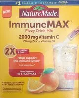 Mängden socker i ImmuneMAX Fizzy Drink Mix Orange