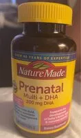 Mängden socker i Nature Made Prenatal multi+ DHA