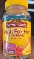 Mängden socker i Multi for her - omega 3 gummies