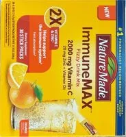 Mängden socker i ImmuneMAX Fizzy Drink Mix