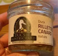 Mängden socker i Rillettes de canard nature