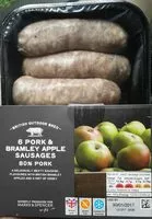 Pork apple sausages