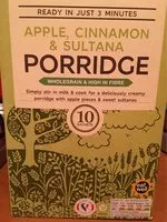 Mängden socker i Apple, cinamon & sultana porridge