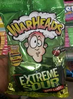 Mängden socker i Warheads Extreme Sour