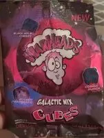 Mängden socker i Warheads galactic mix cubes
