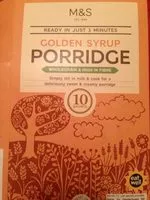 Mängden socker i Golden Syrup flavored porridge