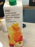 Mängden socker i Pur jus d'orange de Floride avec pulpe