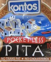 Mängden socker i Whole wheat pocket less pita