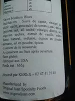 Mängden socker i American Stockyard Southern Blues BBQ Sauce