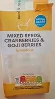 Mängden socker i Mixed seeds  cranberries goji berries