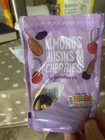 Mängden socker i Almonds, Raisins & Cherries