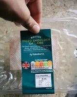 Mängden socker i Diced shoulder of lamb