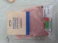 Mängden socker i Wafer thin cooked ham slices