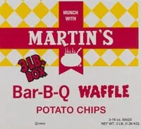 Mängden socker i Martins bbq waffle potato chips