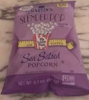 Mängden socker i SLENDERPOP 1/3 Less Fat AIR POPPED Sea Salted Popcorn