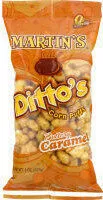 Mängden socker i Ditto's corn puffs buttery caramel flavored