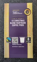 Mängden socker i Christmas blemd coffee pods