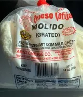 Mängden socker i Grated Queso Cotija