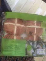 Mängden socker i Kentish Bramley Apple Hot Cross Buns