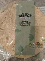 Mängden socker i Deliciously free from - 4 plain tortilla wraps