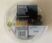 Mängden socker i Pitted black olives