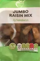Mängden socker i Jumbo Raisin Mix