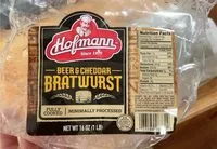 Mängden socker i Cheddar Beer Bratwurst