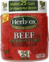 Mängden socker i Bouillon Cubes, Beef