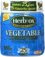 Mängden socker i Vegetable bouillon cubes