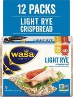 Mängden socker i Light rye crispbread