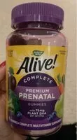 Mängden socker i Alive! Premium prenatal gummies