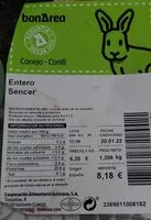 Mängden socker i Conejo