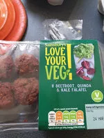 Mängden socker i Beetroot quinoa and kale falafel