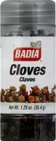 Mängden socker i Badia Cloves