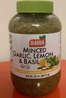 Mängden socker i Badia Minced Garlic,Lemon & Basil