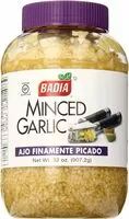 Mängden socker i Minced garlic in water