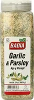 Mängden socker i Garlic and parsley