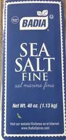 Mängden socker i Fine Sea Salt