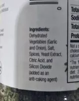 Mängden socker i garlic and herb seasoning