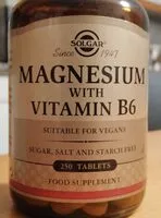 Mängden socker i Magnesium with Vitamin B6