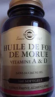 Mängden socker i Huile De Foie De Morue - 100 Gélules - Solgar