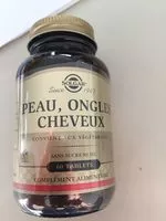 Mängden socker i Peau Ongles Cheveux Avec MSM - 60 Tablets - Solgar