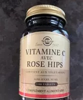 Mängden socker i Vitamine C Avec Rose Hips 500 MG - 100 Tablettes - Solgar