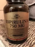 Mängden socker i Spiruline 750MG - 100 Tablets - Solgar