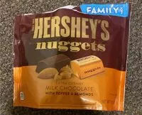 Mängden socker i Hershey's Nuggets - Milk Chocolate with Toffee and Almonds