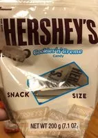 Mängden socker i cookies'n'creme candy